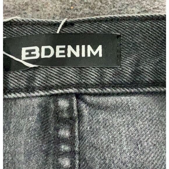 NWT EB Denim OG Replica Jean High Rise Straight Leg Jeans Black Cotton 31 - Picture 3 of 4